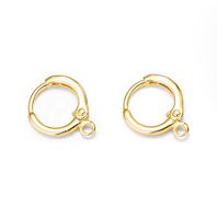 1 Pair Simple Style Solid Color Copper Plating Earrings Accessories Jewelry Accessories sku image 1