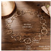 Exaggerated Sexy Streetwear Circle Gold Plated Silver Plated Alloy Wholesale Necklace main image 2