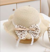 Girl's Sweet Bow Knot Straw Hat sku image 6