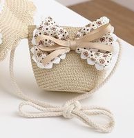 Girl's Sweet Bow Knot Straw Hat sku image 1