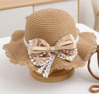 Girl's Sweet Bow Knot Straw Hat sku image 7