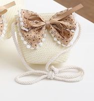 Girl's Sweet Bow Knot Straw Hat sku image 3