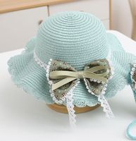 Girl's Sweet Bow Knot Straw Hat sku image 9