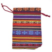 Ethnic Style Stripe Cotton Gift Bags sku image 9