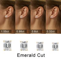 1 Set 2 Pairs Simple Style Geometric Solid Color Plating Inlay Copper 3a Zircon Zircon 14k Gold Plated Rose Gold Plated White Gold Plated Ear Studs main image 6