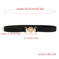 Simple Style Geometric Pu Leather Alloy Women's Leather Belts main image 2