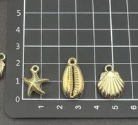 50 Simple Style Starfish Shell Ccb Plating Pendant Jewelry Accessories main image 2