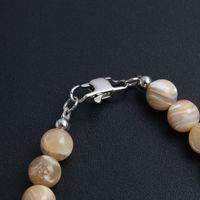 Basic Simple Style Color Block 304 Stainless Steel Natural Stone Beaded Buckle Chain Women's Bracelets main image 5