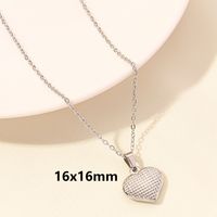 Elegant Simple Style Heart Shape Wings Stainless Steel Plating Hollow Out 18k Gold Plated Pendant Necklace sku image 6