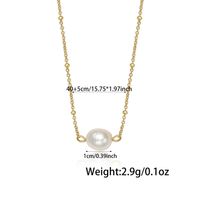 Ethnic Style Simple Style Pearl Sterling Silver Plating White Gold Plated Gold Plated Women's Bracelets Necklace Jewelry Set sku image 2