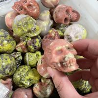 Funny Punk Skull Natural Stone Ornaments Artificial Decorations sku image 22