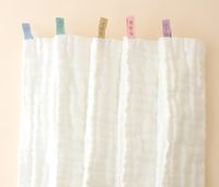 Simple Style Solid Color Gauze Burp Cloths Baby Accessories sku image 1