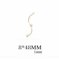 1 Piece Simple Style Solid Color Copper Plating Earring Accessories Jewelry Accessories sku image 3