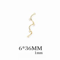 1 Piece Simple Style Solid Color Copper Plating Earring Accessories Jewelry Accessories sku image 4
