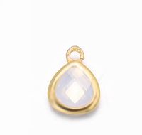 1 Piece Simple Style Water Droplets Copper Plating Inlay Pendant Jewelry Accessories sku image 12