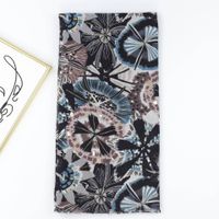 Women's Vacation Flower Polyester Printing Scarf sku image 1