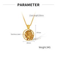 Retro Human Face Stainless Steel Plating Men's Pendant Necklace main image 2