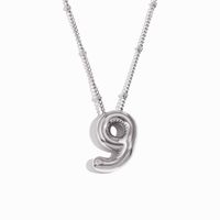 Simple Style Classic Style Number Stainless Steel Plating 18k Gold Plated Pendant Necklace sku image 6