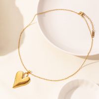 Elegant Cute Heart Shape Stainless Steel Plating 18k Gold Plated Pendant Necklace main image 4