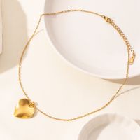 Elegant Cute Heart Shape Stainless Steel Plating 18k Gold Plated Pendant Necklace main image 7