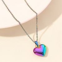 Elegant Cute Heart Shape Stainless Steel Plating 18k Gold Plated Pendant Necklace main image 10