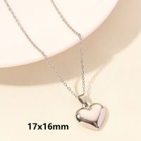 Elegant Cute Heart Shape Stainless Steel Plating 18k Gold Plated Pendant Necklace sku image 4