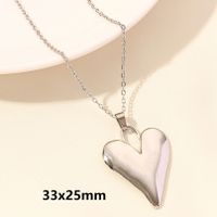 Elegant Cute Heart Shape Stainless Steel Plating 18k Gold Plated Pendant Necklace sku image 5