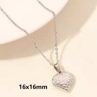 Elegant Cute Heart Shape Stainless Steel Plating 18k Gold Plated Pendant Necklace sku image 1