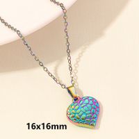 Elegant Cute Heart Shape Stainless Steel Plating 18k Gold Plated Pendant Necklace sku image 8
