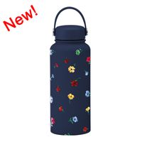 Retro Flower Stainless Steel Thermos Cup 1 Piece sku image 79