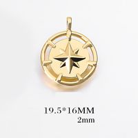 1 Piece Simple Style Human Letter Metal Plating Pendant Jewelry Accessories sku image 8