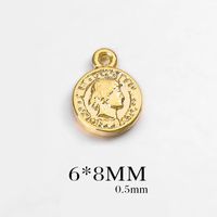 1 Piece Simple Style Human Letter Metal Plating Pendant Jewelry Accessories sku image 2