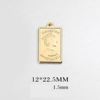 1 Piece Simple Style Human Letter Metal Plating Pendant Jewelry Accessories sku image 3