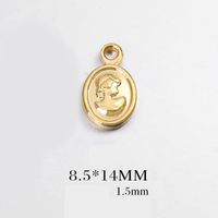 1 Piece Simple Style Human Letter Metal Plating Pendant Jewelry Accessories sku image 4