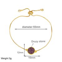 Modern Style Simple Style Round Copper Plating 18k Gold Plated Bracelets sku image 9