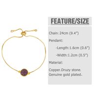 Modern Style Simple Style Round Copper Plating 18k Gold Plated Bracelets main image 2