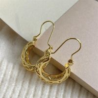 1 Pair Simple Style Solid Color Plating Copper Silver Plated Earrings main image 4
