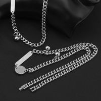 Casual Simple Style Solid Color 304 Stainless Steel Unisex Necklace main image 6