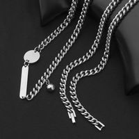 Casual Simple Style Solid Color 304 Stainless Steel Unisex Necklace main image 7