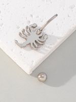 Hip-hop Cool Style Scorpion Alloy Silver Plated Zircon Belly Ring In Bulk main image 4