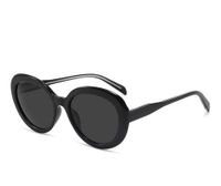 Casual Solid Color Tac Oval Frame Full Frame Women's Sunglasses sku image 1
