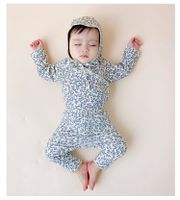 Casual Classic Style Color Block Cotton Baby Rompers main image 4