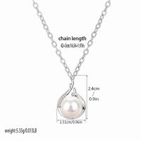 Simple Style Water Droplets Copper Plating Hollow Out Inlay Zircon White Gold Plated Pendant Necklace main image 2
