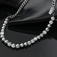 Casual Simple Style Classic Style Round 304 Stainless Steel Beaded Unisex Necklace main image 5