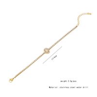 Copper 18K Gold Plated Simple Style Plating Inlay Water Droplets Heart Shape Zircon Bracelets main image 2