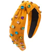 Women's Elegant Geometric Colorful Alloy Cloth Plating Inlay Glass Drill Hair Band sku image 7