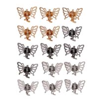 Cute Butterfly Metal Plating Hair Claws sku image 4