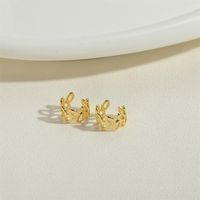 1 Pair Simple Style Geometric Plating Copper 14k Gold Plated Ear Cuffs main image 7
