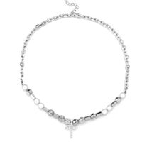 Classic Style Cross 304 Stainless Steel Zircon Unisex Necklace main image 8