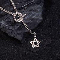 Simple Style Star Copper Pendant Necklace sku image 1